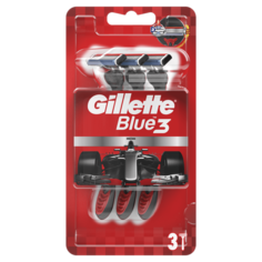 Бритвы одноразовые GILLETTE BLUE 3 Red 3 шт