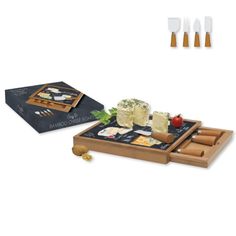 Набор для сыра: разделочная доска + 4 ножа Мир сыров Easy Life
