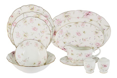 Обеденный сервиз "Розовый танец" 27 предметов на 6 персон Emily