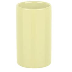 Стакан для зубных щеток Spirella Tube Light-Yellow, керамика, цвет светло-желтый