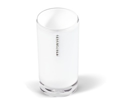 Стакан Tatkraft Diamond White белый (12424)