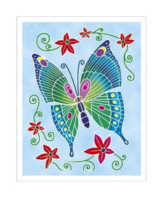 Акварельная раскраска Sentosphere Aquarellum mini Бабочки