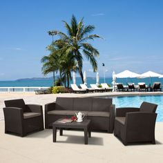 Комплект для отдыха Afina AFM-5018B Brown