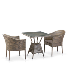 Комплект плетеной мебели Afina T706G/Y350G-W1289 2Pcs Pale