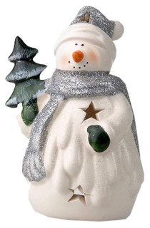 Подсвечник House & Holder Снеговик с елкой