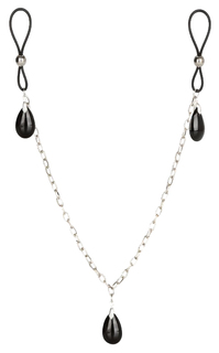 Зажимы на соски, Nipple Play Non-Piercing Jewelry - Onyx California Exotic Novelties