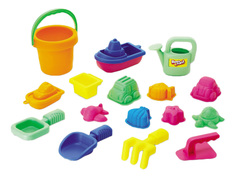 Набор : 16 игрушек для песочницы в сетке Keenway