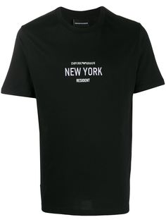 Emporio Armani футболка с графичным принтом New York