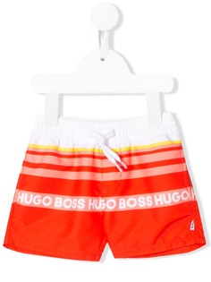 Boss Kids плавки-шорты с контрастным логотипом
