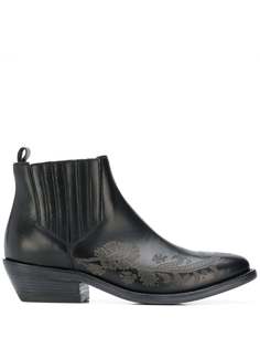 Etro ботильоны с вышивкой