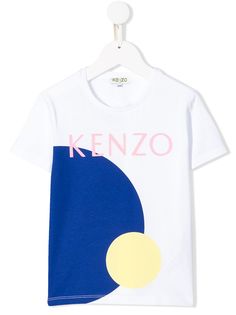Kenzo Kids футболка с принтом
