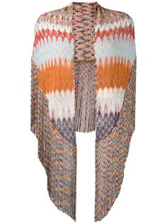 Missoni шарф с бахромой