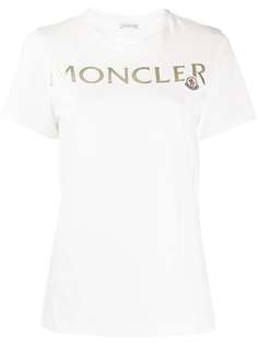 Moncler футболка с тисненым логотипом