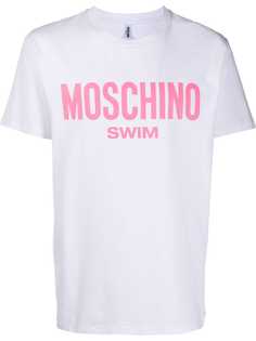 Moschino футболка с логотипом Swim