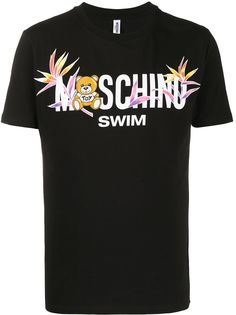 Moschino футболка с логотипом Swim
