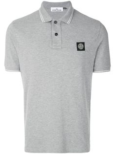 Stone Island logo polo shirt