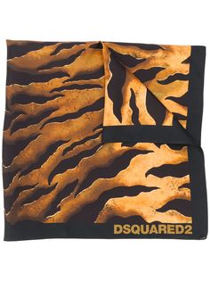 Dsquared2 шарф с тигровым принтом