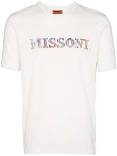 Missoni футболка с вышитым логотипом