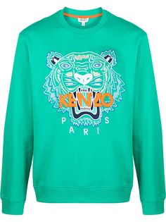Kenzo толстовка с вышивкой Tiger