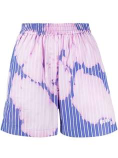 MSGM шорты с выбеленным эффектом