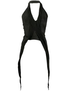 Rick Owens трикотажный топ с вырезом халтер