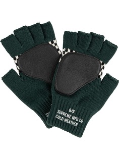 Supreme перчатки Checkered Fingerless