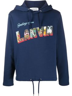 LANVIN худи с принтом Greeting from Lanvin