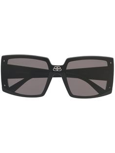 Balenciaga солнцезащитные очки Shield в квадратной оправе