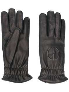 Giorgio Armani перчатки с тисненым логотипом