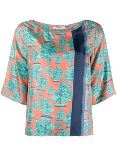Odeeh блузка с графичным принтом