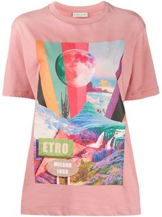 Etro футболка с принтом