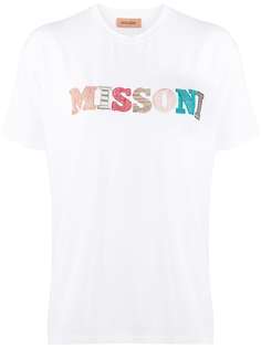Missoni футболка с вышитым логотипом
