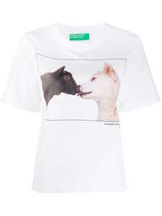 Benetton футболка с графичным принтом