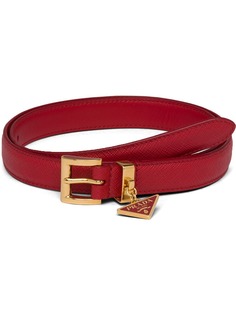 Prada ремень с металлическим логотипом