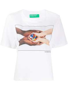 Benetton футболка с графичным принтом
