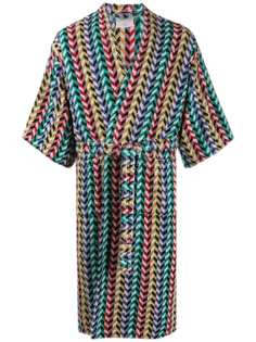 Missoni Pre-Owned пальто 1990-х годов с узором шеврон