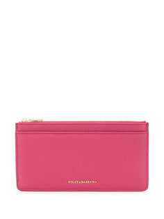 Dolce & Gabbana кошелек на молнии с металлическим логотипом