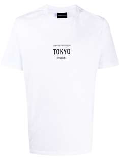 Emporio Armani футболка с графичным принтом Tokyo