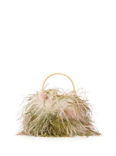 Gatti сумка-ведро Tweety с отделкой перьями