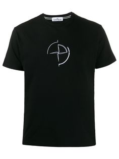 Stone Island футболка с круглым вырезом и логотипом