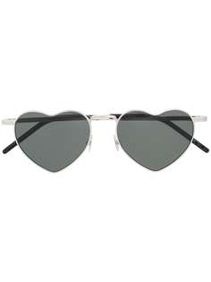 Saint Laurent Eyewear солнцезащитные очки в оправе в форме сердца