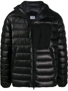 CP Company пуховик с нагрудным карманом
