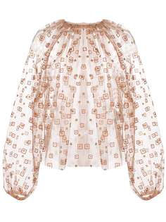 Rachel Comey прозрачная блузка со сборками