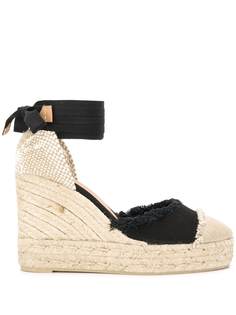 Castañer Catalina frayed wedge espadrilles