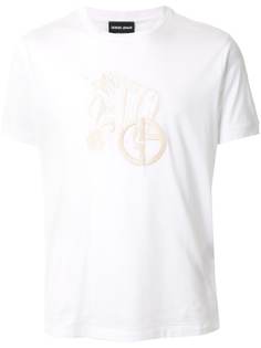 Giorgio Armani футболка с вышивкой