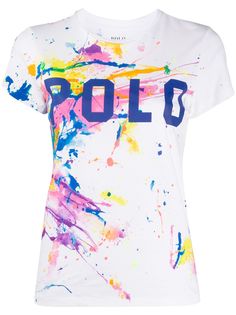 Polo Ralph Lauren футболка с эффектом разбрызганной краски