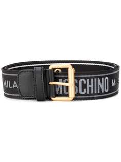 Moschino жаккардовый ремень с логотипом