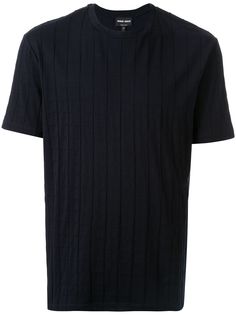 Giorgio Armani футболка в рубчик с круглым вырезом