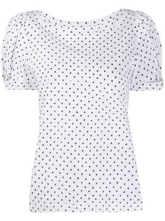 Federica Tosi футболка узкого кроя с геометричным принтом