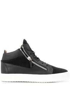 Giuseppe Zanotti высокие кеды Kriss со вставками